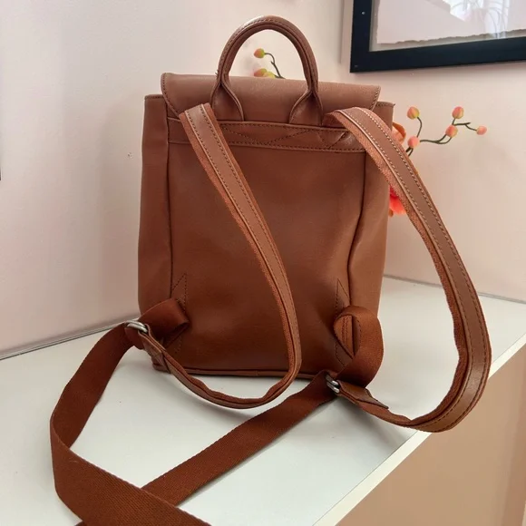 Matt & Nat Cognac Vegan Leather Backpack - Picture 2 of 7